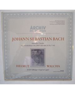 Johann Sebastian Bach (1685-1750) • Achtzehn Choräle LP • Helmut Walcha