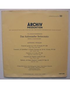 Antonio Vivaldi (1678-1741) • Concerto grosso op. 3 Nr. 11 LP