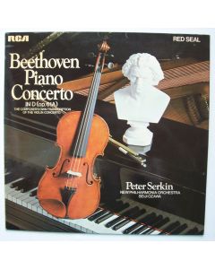 Ludwig van Beethoven (1770-1827) • Piano Concerto in D (op. 61a) LP • Peter Serkin