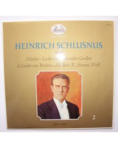 Heinrich Schlusnus: Mahler (1860-1911) • Lieder eines fahrenden Gesellen LP