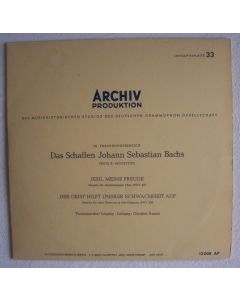 Johann Sebastian Bach (1685-1750) • Jesu meine Freude 10" • Günther Ramin