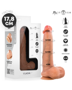 MR INTENSE – BRUCE S SILIKON-DILDO MIT HODEN, 17,8 CM, Ø 4 CM