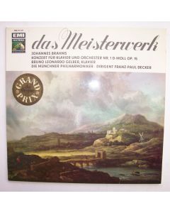 Johannes Brahms (1833-1897) • Konzert für Klavier Nr. 1 LP • Bruno Gelber