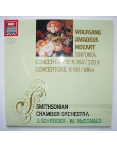 Mozart (1756-1791) • Sinfonia Concertante LP • Jaap Schröder, Marilyn McDonald