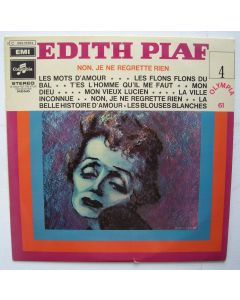 Edith Piaf – Olympia 1961 - Non, Je Ne Regrette Rien - Vol. 4 LP