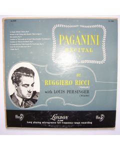 Ruggiero Ricci • A Paganini Recital LP