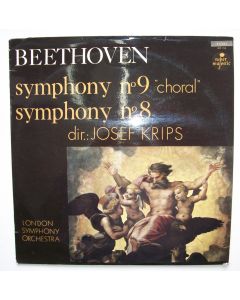 Ludwig van Beethoven (1770-1827) • Symphony No. 9 Choral & No. 8 2 LPs • Josef Krips