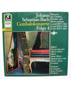 Johann Sebastian Bach (1685-1750) • Cembalokonzerte Folge 4 LP • Marie-Claire Alain