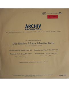 Johann Sebastian Bach (1685-1750) • Werke für Orgel: Serie F LP • Helmut Walcha