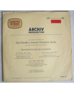 Johann Sebastian Bach (1685-1750) • Die Brandenburgische Konzerte 1, 4 & 6 LP