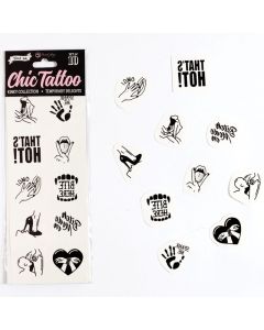 SECRET PLAY - SET MIT 10 TEMPORREN TATTOOS DER KINKY COLLECTION