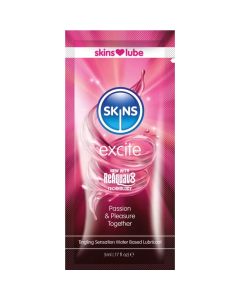 SKINS - EXCITE Gleitmittel auf Wasserbasis, Einzeldosis 5 ml