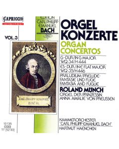 Carl Philipp Emanuel Bach (1714-1788) • Orgelkonzerte CD
