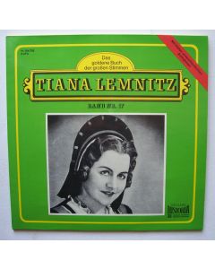 Tiana Lemnitz • Das goldene Buch der großen Stimmen 2 LPs