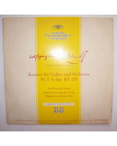 David Oistrach:Mozart (1756-1791) • Konzert für Violine Nr. 5 A-Dur KV 219 10"