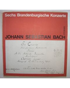Johann Sebastian Bach (1685-1750) • Die Brandenburgischen Konzerte 1-6 3 LP-Box • Karl Suske