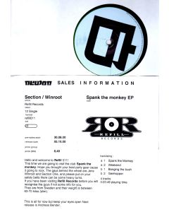 Mickael Nyqvist & Jens Winroot • Spank the Monkey EP 12"