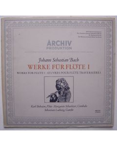Johann Sebastian Bach (1685-1750) • Werke für Flöte I LP • Karl Bobzien