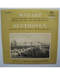 Mozart (1756-1791) • Quartett für Flöte und Streicher LP • Boston Symphony Chamber Players