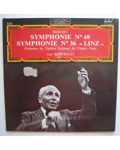 Carl Schuricht: Mozart (1756-1791) - Symphonie No. 40 & 36 "Linz" LP
