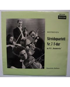 Quartetto Italiano: Beethoven (1770-1827) • Streichquartett Nr. 7 "Rasumowsky" LP