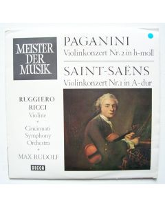 Niccolo Paganini (1782-1840) • Violinkonzert Nr. 2 LP • Ruggiero Ricci