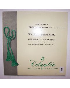 Ludwig van Beethoven (1770-1827) • Piano Concerto No. 4 10" • Walter Gieseking