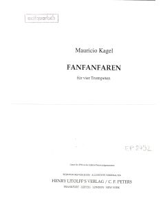 Mauricio Kagel (1931-2008) • Fanfanfaren