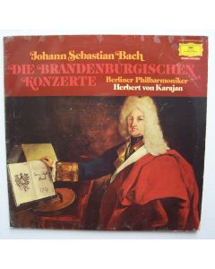 Bach (1685-1750) • Die Brandenburgischen Konzerte 2 LPs • Herbert von Karajan