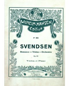 Johan Svendsen (1840-1911) • Romance pour Violon avec Orchestre