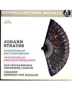 Johann Strauss (1825-1899): Ouvertüre zu Die Fledermaus 7" • Herbert von Karajan