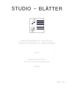 Studio Blätter • Elektronische- & Computer-Musik Stuttgart
