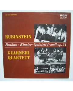 Artur Rubinstein & Guarneri Quartett: Brahms • Klavierquintett F-moll op. 34 LP