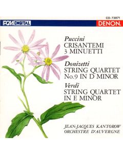 Giacomo Puccini (1858-1924) • Crisantemi CD