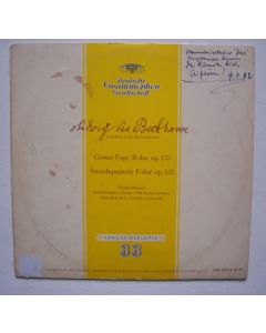 Ludwig van Beethoven (1770-1827) • Große Fuge LP • Koeckert Quartett
