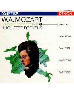 Wolfgang Amadeus Mozart (1756-1791) • Sonatas for Fortepiano Vol. 2 CD • Huguette Dreyfus