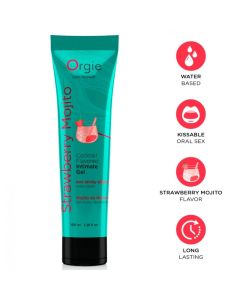 ORGIE - GLEITGEL-TUBE COCKTAIL ERDBEER-MOJITO, KÜSSTBARES, WASSERBASIERTES INTIMGEL, 100 ML