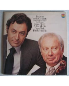 Isaac Stern & Zubin Mehta: Johannes Brahms (1833-1897) • Violin Concerto LP