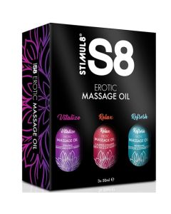 STIMUL8 - S8 MASSAGEÖL BOX 3 X 50 ML