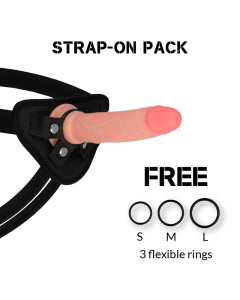 ROCKARMY - HARNESS + FLÜSSIGER SILIKONDILDO PREMIUM AVENGER 19 CM -O- 3.98 CM