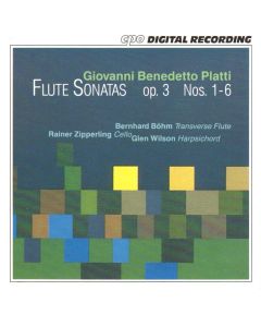 Giovanni Benedetto Platti (1700-1763) • Flute Sonatas op. 3 CD