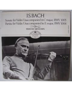 Yehudi Menuhin: Bach (1685-1750) • Sonata for Violin unaccompanied LP