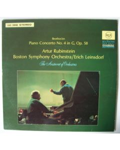 Artur Rubinstein: Ludwig van Beethoven (1770-1827) • Piano Concerto No. 4 LP