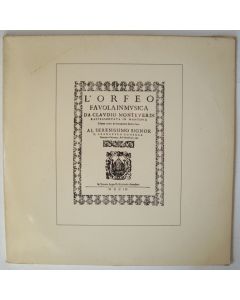 Claudio Monteverdi (1567-1643) • L'Orfeo 3 LPs