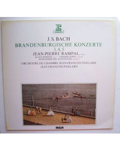 Johann Sebastian Bach (1685-1750) • Brandenburgische Konzerte 3, 4, 5 LP • Jean-Pierre Rampal