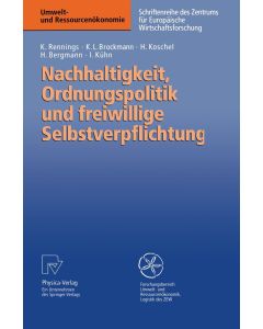 Nachhaltigkeit, Ordnungspolitik und freiwillige Selbstverpflichtung