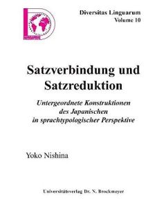 Yoko Nishina • Satzverbindung und Satzreduktion