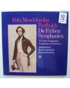 Felix Mendelssohn-Bartholdy (1809-1847) • Die Frühen Symphonien 4 LP-Box • Marinus Voorberg