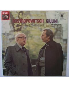 Mstislav Rostropovitch & Carlo Maria Giulini • Dvorak & Saint-Saens LP