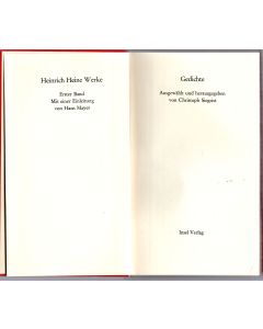 Heinrich Heine Werke • Band 1: Gedichte